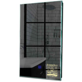 Specchio LED Verticale | Pulsante touch | Luce bianca calda - Reyze Serie Motivated Modello 5